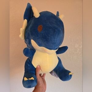Round1 Big Blue Dragon 12” Plush NWT
